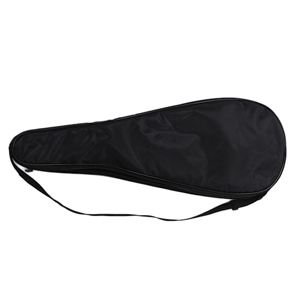 Squash Racket Cover Bag Lättvikt Vadderad Racket Bärväska med Justerbar Axelrem Svart