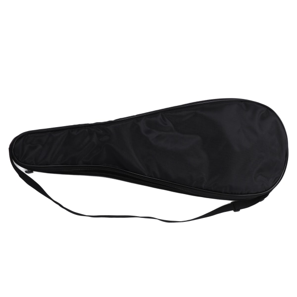 Squash Racket Cover Bag - Lett Polstret Racketbæreveske med Justerbar Skulderstropp - Svart