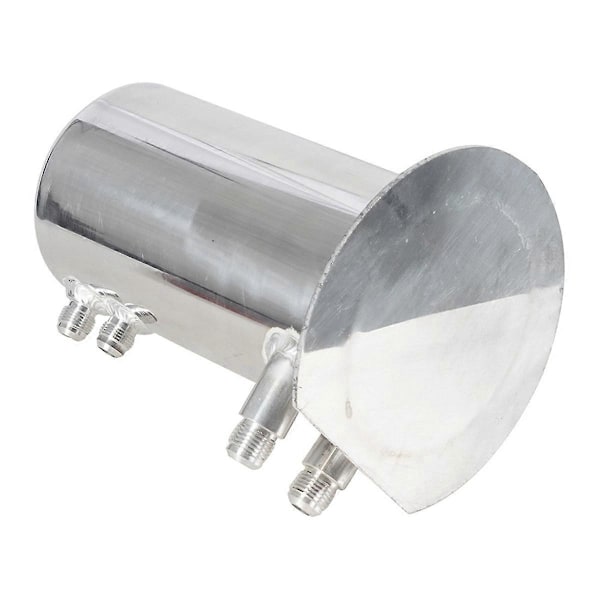 Universal 2,5L / 0,66 Gallon Dome Brændstof Surge Tank Turbo Tank Sølv53 til bil