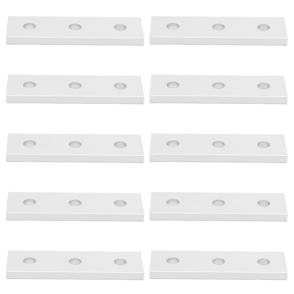 10 stk. Aluminium Flad Forbindelsesplade Flad Lige Reparationsplader 2020‑3 Huller