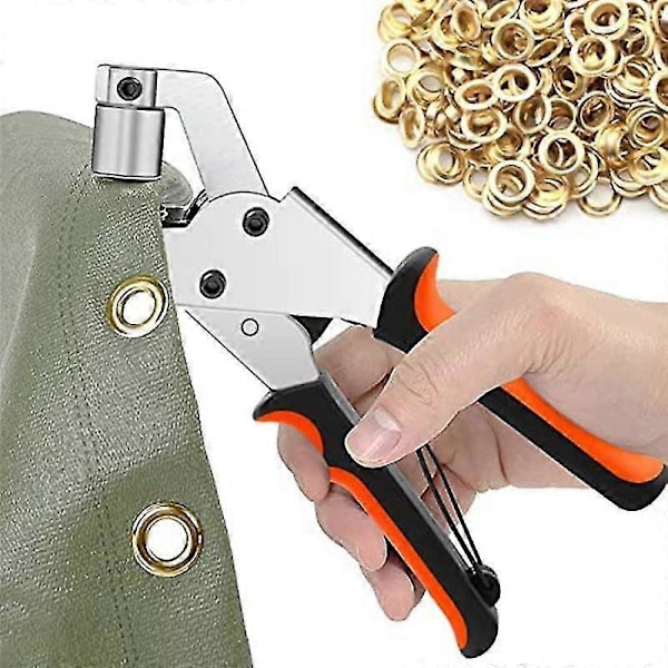 Øjetang kompatibel med presenninger, Øjetangsæt med 300 øjer (diameter 10 mm), Øjetang 10 mm fo