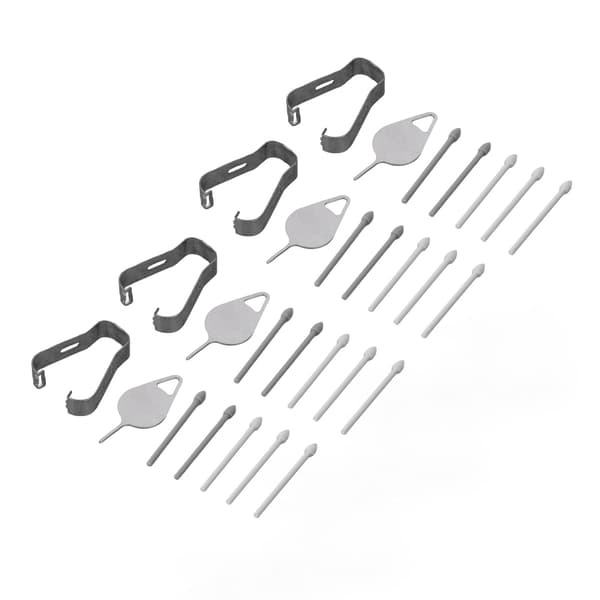 20 stk. Tab S6 Stylus Pen Spidser Nem Installation 4 Pincetter 4 Udstøderstifter Holdbar ABS SM P610 Erstatningsspidser til Tab S6