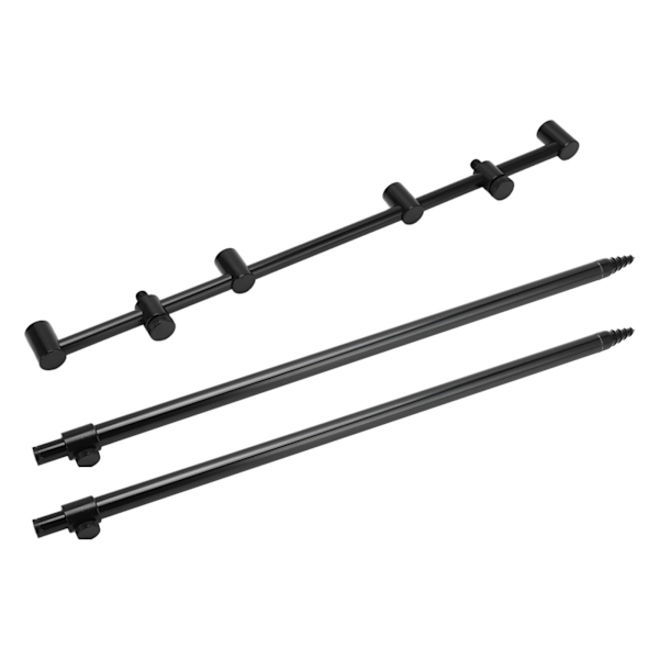 Fiske Stang Beslag 2 Sektioner Teleskopisk Aluminium Legering Fiske Stang Hvile med Universal Tråd til Udendørs Fiskeri 2x60cm Jord