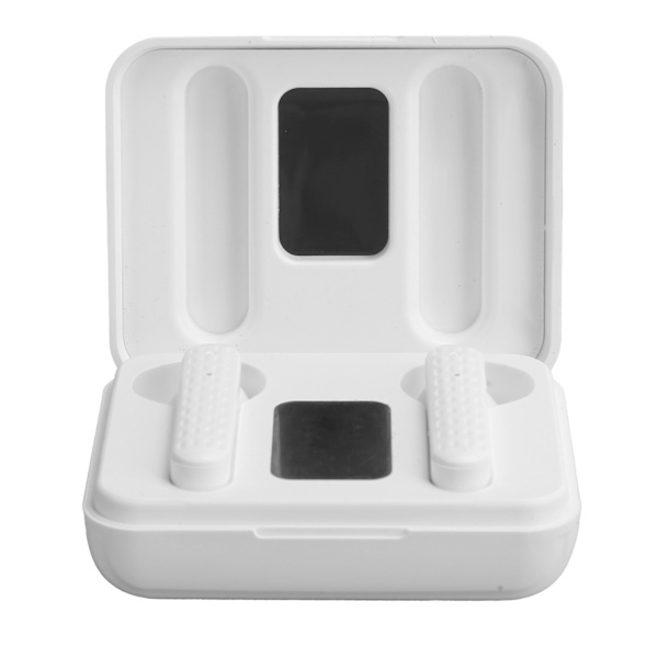 Q8 Langattomat Bluetooth-kuulokkeet 5.1 Kuulokkeet digitaalisella määränäytöllä urheiluun Valkoinen