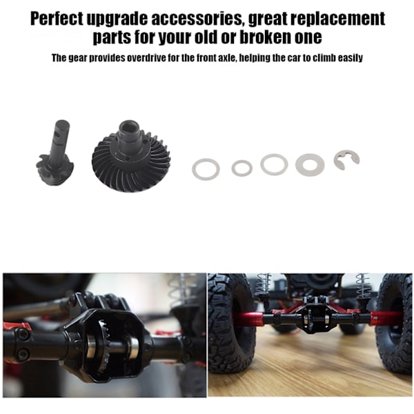 Helical Spiral Pinion Gear Set RC Biltillbehör Passar för Axial SCX10 II AR44 90046
