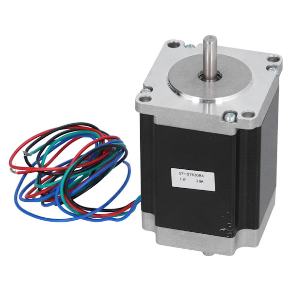 57 Steppermotor 4 ledning 1,8NM 1,8° vinkel Lavstøjsmaskintransmissionsdele 24V 3A 72W57HS7630B4 Dobbeltaksel