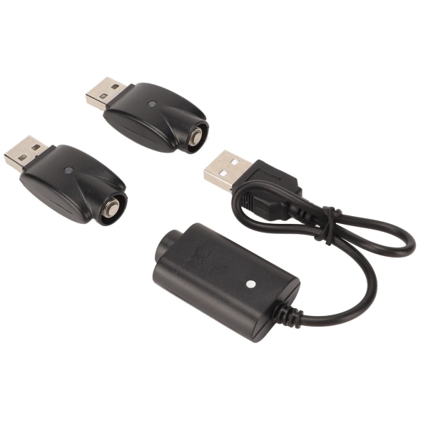 Smart USB-oplader til USB-adapter med LED-indikator Intelligent Overopladningsbeskyttelse Sort