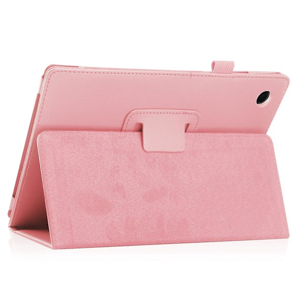 Kompatibelt Samsung Galaxy Tab A8 10.5 (2021) Tabletfodral med Litchi-textur Pu Läder Skyddande Fodral med Auto Wake/Sleep-1
