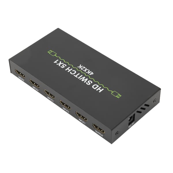 5 inn 1 ut lydsvitsj 4k 30Hz HD-svitsj for datamaskin bærbar PC dekoder smartbokser 100-240V US-plugg