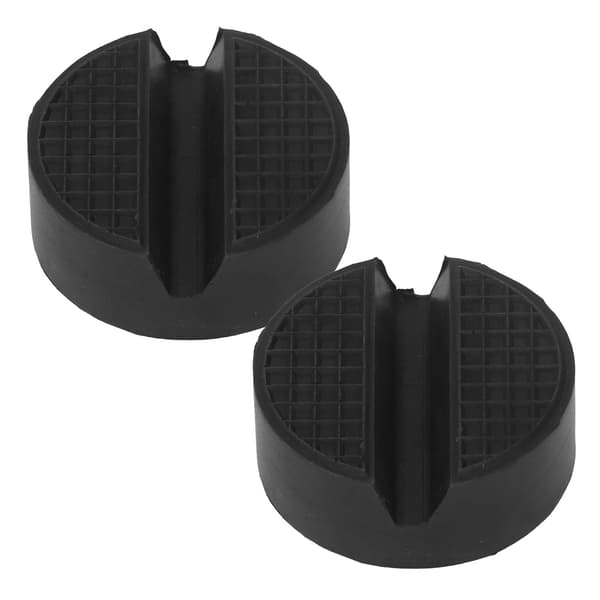2 st cirkulära gummi domkraftsadapter universell slitsad bil domkraftsstativ lyftskydd