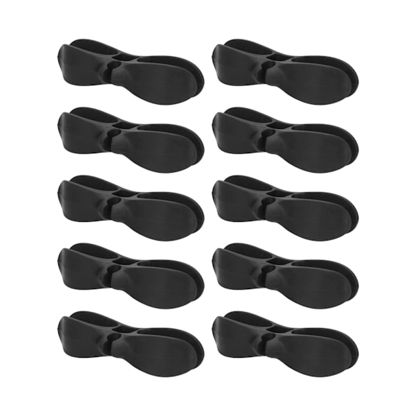 10 stk ledningsorganisator for husholdningsapparater, frityrkoker, trykkoker, brødrister, svart