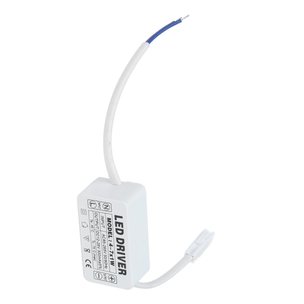 4-7X1W LED-driver konstant strøm 300mA indgang AC85-265V udgang DC12-26V strømforsyningstransformator
