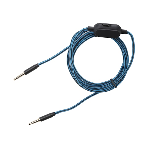 Hovedtelefonkabel med 3,5 mm til 3,5 mm stiklydstyrkekontrol til Logitech Astro A40 A10 A30