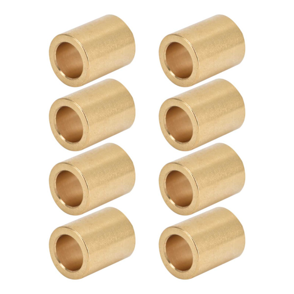 8 st självs潤滑ande mässingshylsor 8 mm hål X 12 mm OD X 15 mm längd Speciell lagerhylsa för mässingshylsglidare