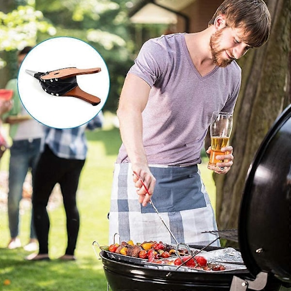 Takka Palkeet, Vintage Puinen Takka ja BBQ Ilmapuhallin, Sytytin Ulkoiluun, BBQ, Grilli Ripustusremmillä