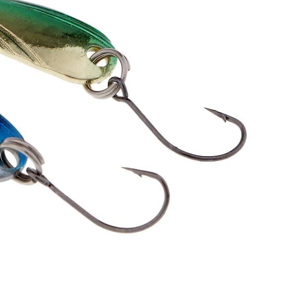 2 x 6st 2,5g Metall Fiskedrag Sked Spinnare Beten Trekrok Utrustning--