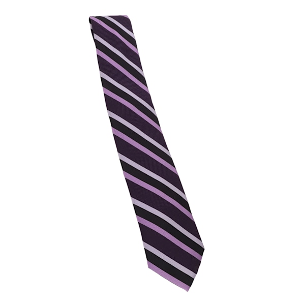 Herre slips med stribet design i polyester silke til forretnings- og fritidsstil, længde 146 cm, bredde 8 cm, slips til bryllupper og møder TT-05