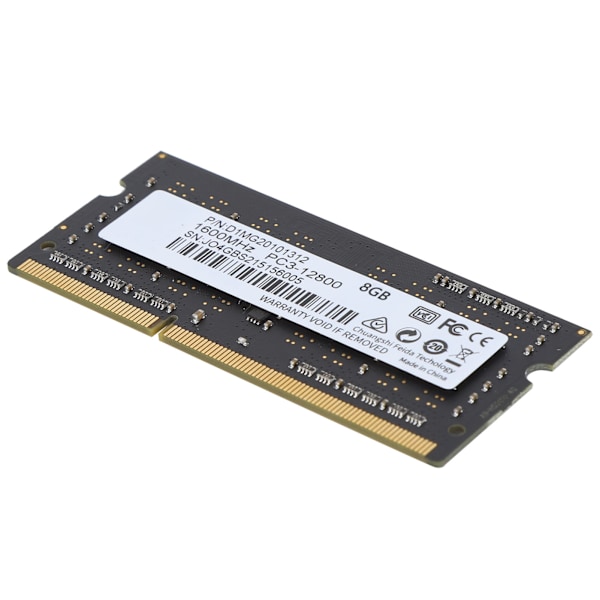 DDR3 RAM Slim Aluminium Høy Ytelse SODIMM DDR3‑1600MHz PC3‑12800 Bærbar Minne 8GB