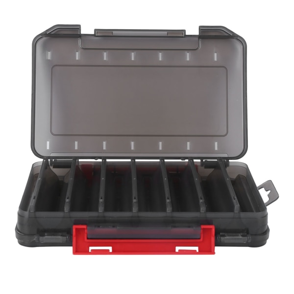 Multifunktion PVC Dubbellagers Lockverktyg Förvaringslåda Fiskbetestillbehör GrayLure Box
