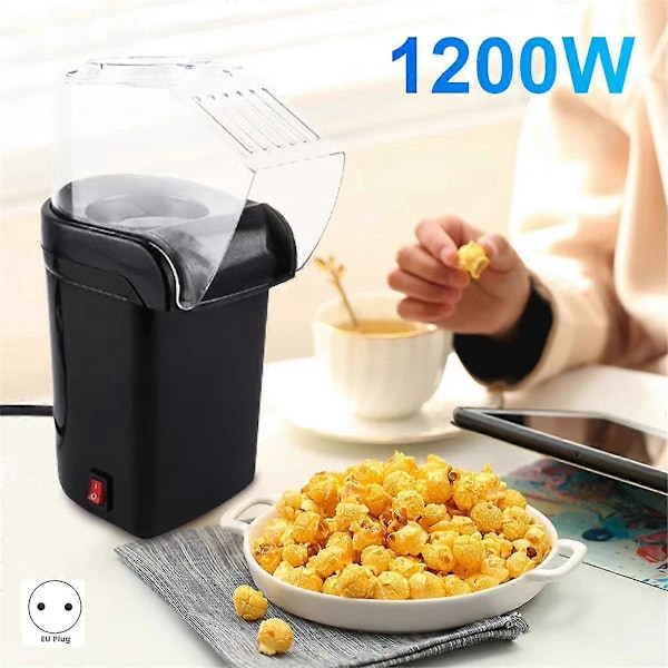 Popcornmaskin Liten Hemmakök Mini Popcornmaskin EU-kontakt