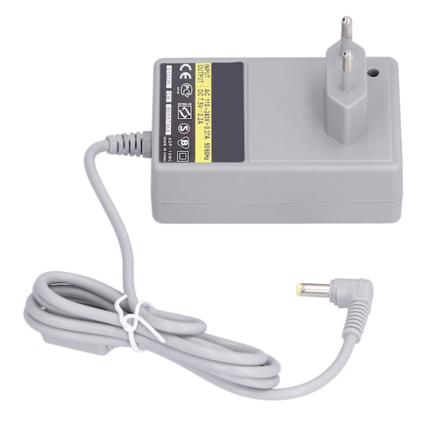 Værtsoplader til PS1 - Holdbar bærbar strømadapter med strømkabel til PS1-spilkonsol - EU-stik