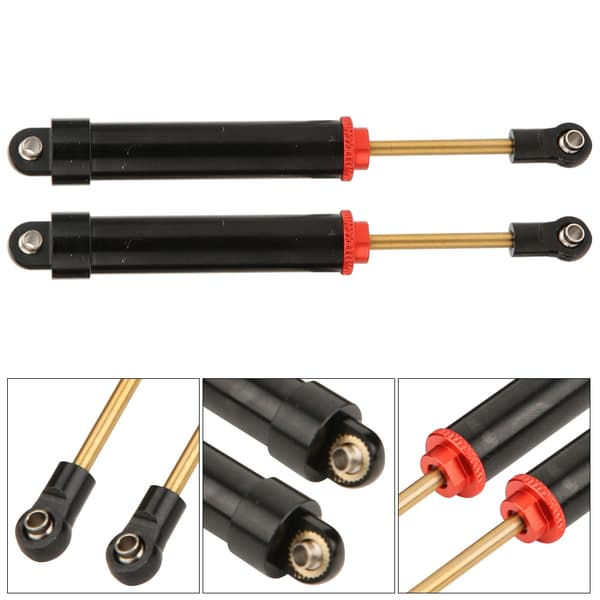 100 mm støddæmpere til SCX10 90046 TRX-4 1/10 RC bil, sort