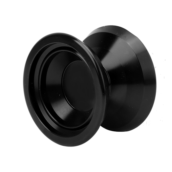 Alloy Yoyo Ball Konkurranse Yoyo Toy med 3stk Reserve Yoyo Strenger Hanske SettSvart