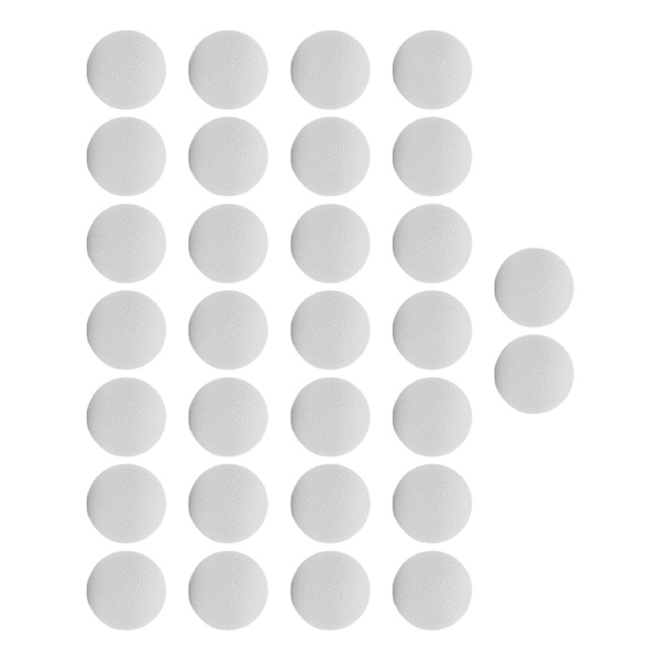 30 kpl 21,5 mm EVA Foam Golfpallot Pehmeä Foam harjoitusgolfpallot sisä- ja ulkoharjoitteluunWhite