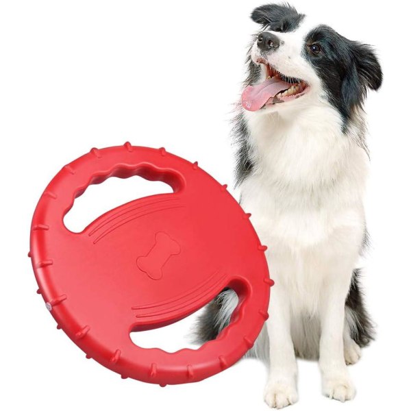 Frisbee- ja heittokiekot – Interaktiivinen koiralelu keskikokoisille koirille – ulkona kuultava koiranlelu