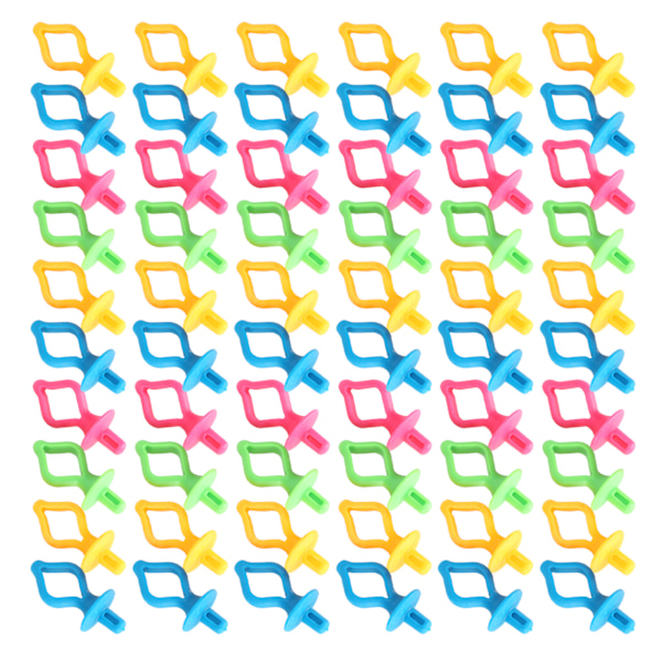 60 stk. spolesikring clips, silikone, anti-drop, brystvorteformet, til syning og broderi