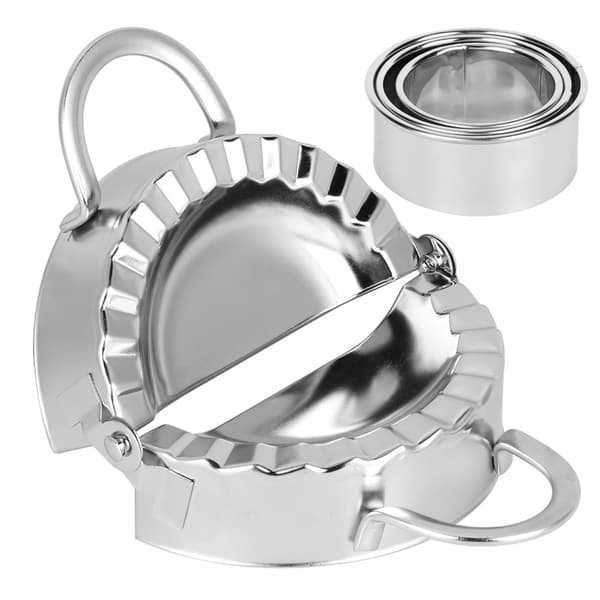 Hushåll 304 Rostfritt Stål Manuell Dumpling Degpressare Formar Kit Köksredskap