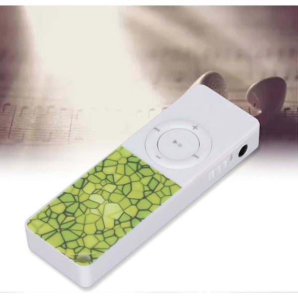 Grön MP3-spelare, Skolpresent för barn, Bärbar HiFi Lossless Slim Klassisk Touch-knapp Fickmusikspelare p