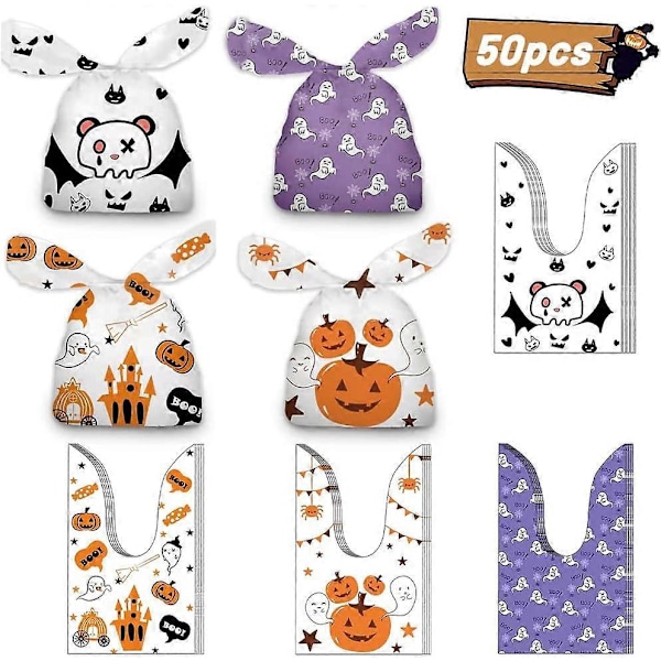 Halloween Slikpose, Slikposer, Slikpose, 50 STK Halloween Slikposer, Slikposer, Gaveposer
