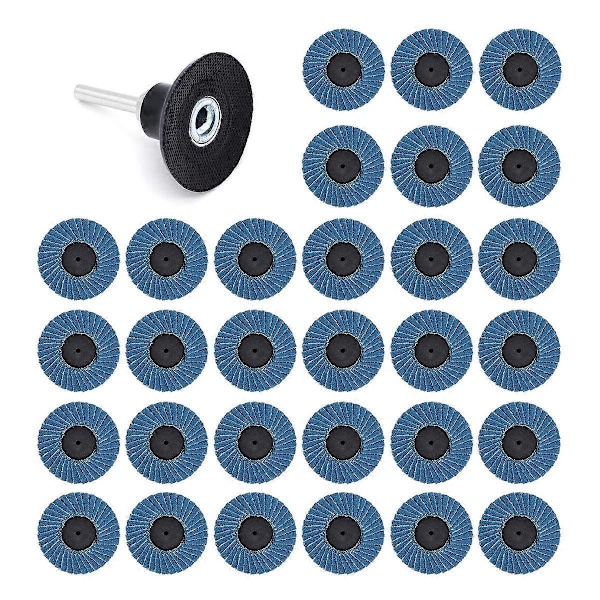 31 stk. 2 tommer 50 mm rullelås slibeskive slibehjul 40 korn 60 korn 80 slibeskiver slibeskiver slibehjul