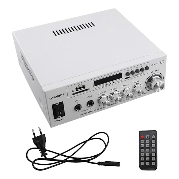 AV-660BT 2.0 CH Lydforsterker - Effektforsterker EU-plugg
