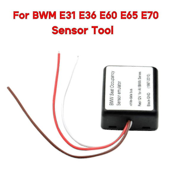 Passagersæde Belægningsmåtte Bypass Airbag Sensor Emulator kompatibel med E31 E36 E38 E39 E90 E92 E93 E46 E53 E60 E63 E65 E87 97-10