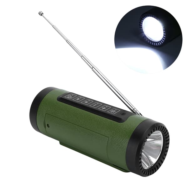 PL‑89 Kannettava Langaton Bluetooth-kaiutin Subwoofer LED-taskulamppu FM-radio Ulkoilusterio