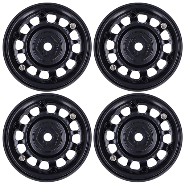 4 st 1/10 RC Beadlock-hjulnav 12 hål Metallhjulnav Ersättning för AXIAL/HSPBlack