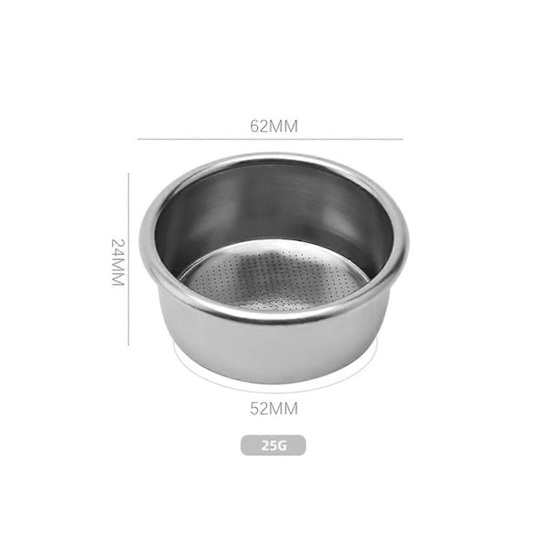51 mm kaffefilterkurv, egnet til bundløse filterkander, 4 stk. værktøj