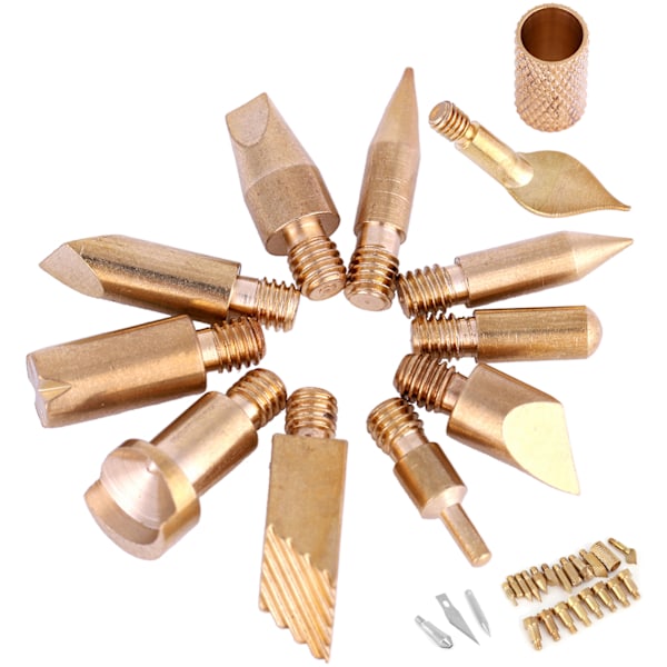 23PCS Craft vedeldande pennspetsar Stencillödning Pyrography Working Carving