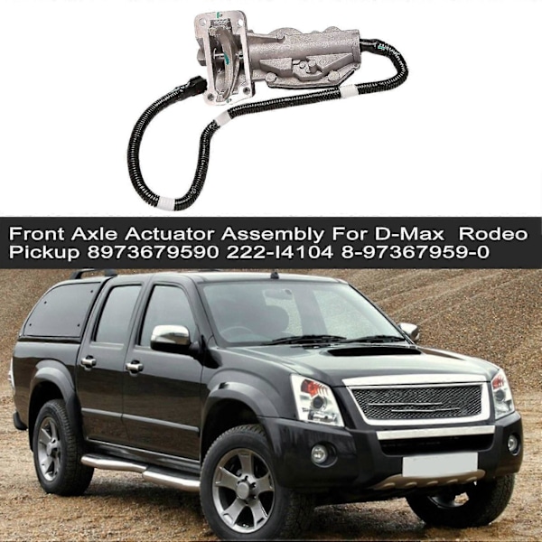 Auton etuakselin toimilaitteen kokoonpano D-max / Rodeo Pickup Tfs85 3.0td 05-7/12 8973679590 222-i4104 Zekai