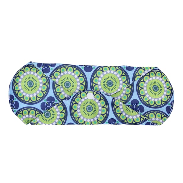 Genanvendelig menstruationsbind, vaskbar, superabsorberende, vandtæt, til kvinder, 19 x 21 cm / 7,5 x 8,3 tommer
