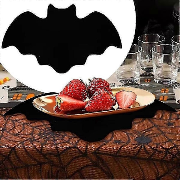 Flaggermus Brikker Halloween Bordbrikker Sklisikker Koppemat Varmebestandig Borddekorasjon For Hjemmekjøkken