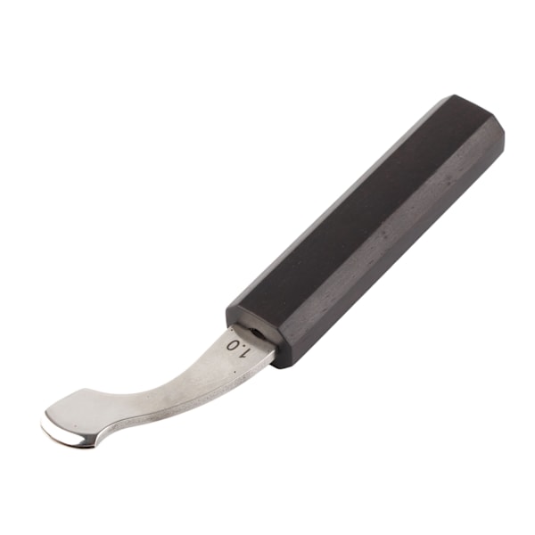 Läderkant Creaser Böjd Design Liten Bärbar Läderkant Creasing Verktyg med Trähandtag