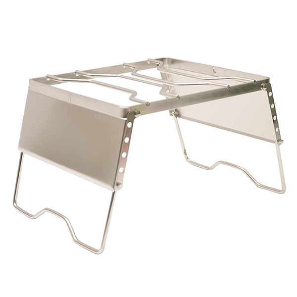 Sammenklappelig bålgrill højdejusterbar 20 kg bæreevne rustforebyggende rustfri stål bålgrill