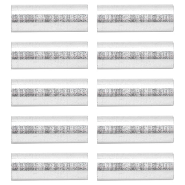 10 st runda distanser i aluminiumlegering, gängfria distanshållare, stödtillbehör, 6 mm ytterdiameter, 14 mm långa