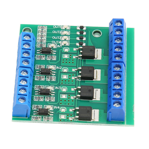 MOS-drivrutinmodul 4-vägsfälteffekt PLC-förstärkarkort 3‑20V PWM-ingång DC 3,7V‑27V-utgång