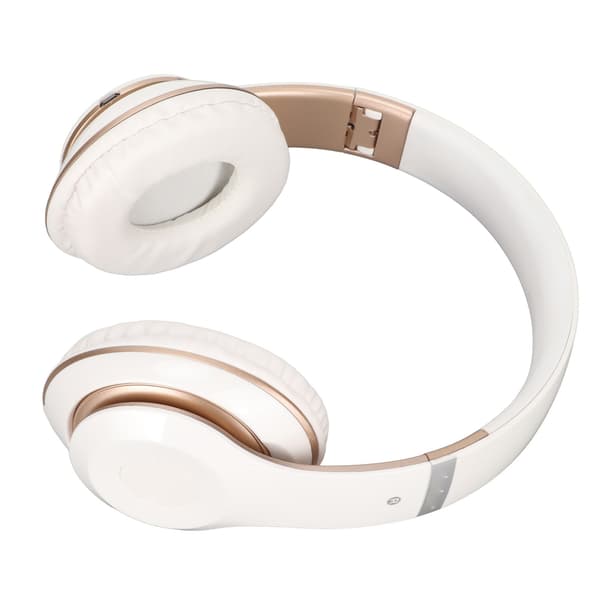 S6 HIFI Stereo Headset Bluetooth Headset Foldbart Musik Headset med Mikrofon til Mobiltelefon Tablet Hvid