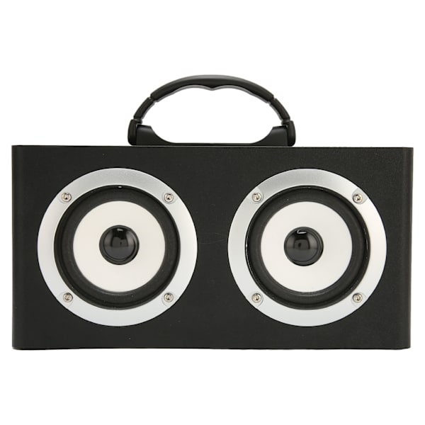 Langaton Bluetooth kaiutin, monitoiminen muodikas kortti, jossa on vahva basso kannettava Bluetooth -pöytäkaiutin, musta (vientiversio)