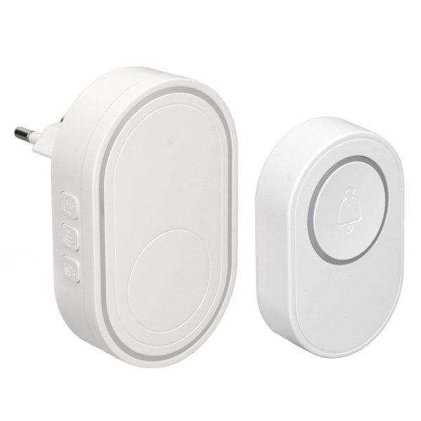 WiFi-siren dörrklocka 433MHz 5 växlar volym 58 ringsignaler Hemlarm Trådlös dörrklocka för TUYA EU-kontakt 110‑220V